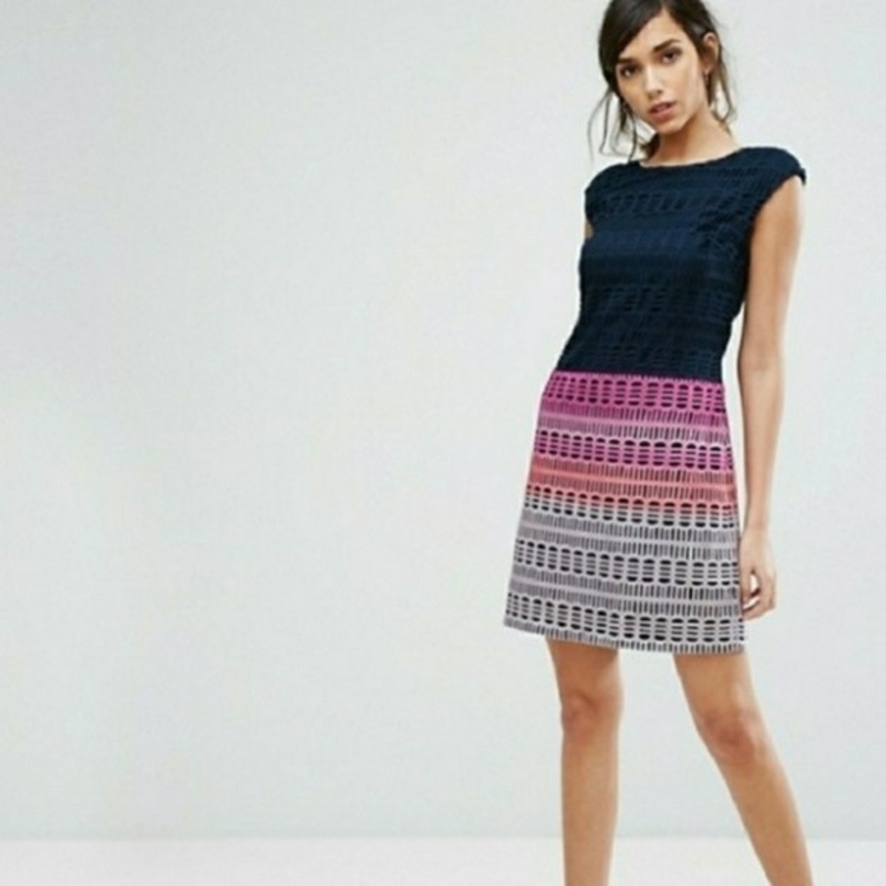 Ted Baker Dahil Navy Crocheted Dress 2
